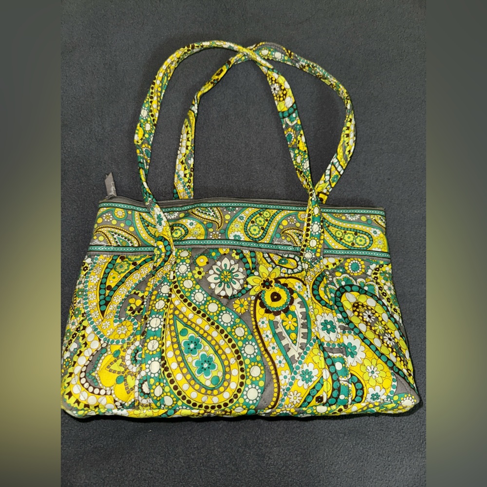 Vera Bradley Lemon Parfait Lot - Tote, Wallet, Cosmetic, ID Zip - Picture 3 of 9